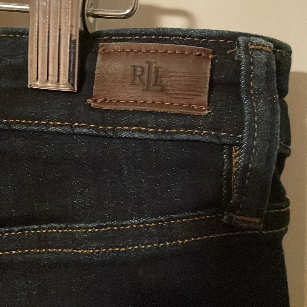 LAUREN, premier straight , size 8, dark wash